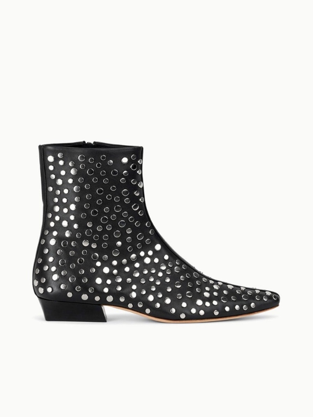 New Staud Wally Rivets Leather Ankle Boot Sz 9